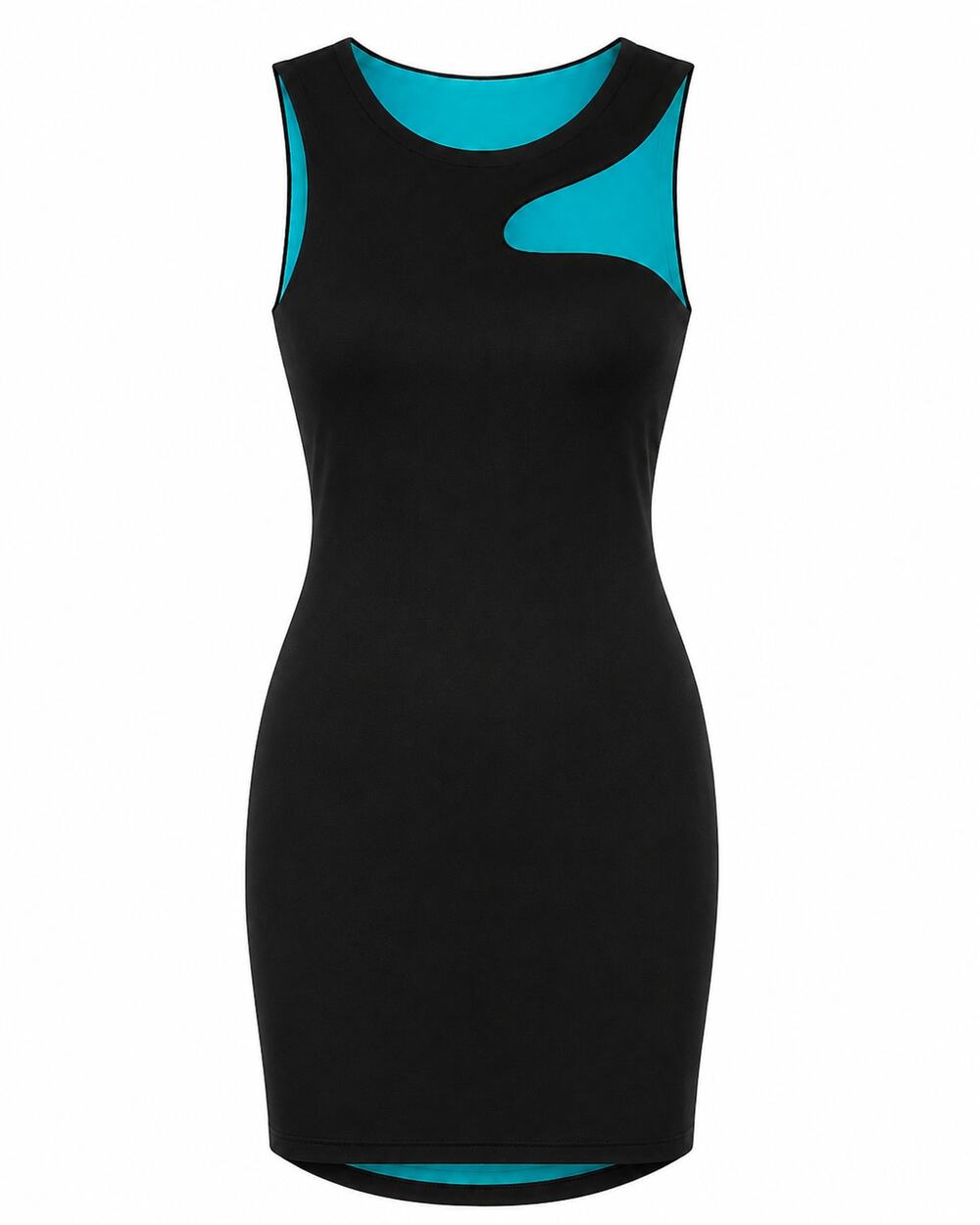Yitty Major Label Cut Out Dress Black Bodycon Mini NWT Sz M Lizzo Shapewear
